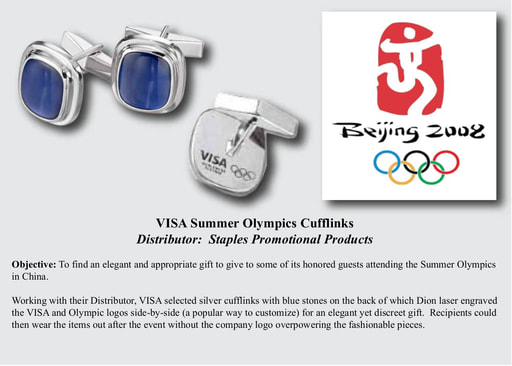 VISA Olympics Cufflinks Case Study