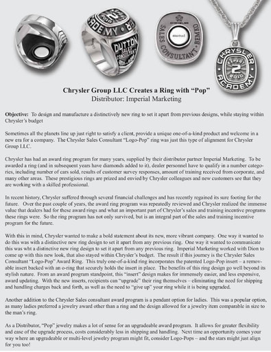 Chrysler Pop Ring Case Study