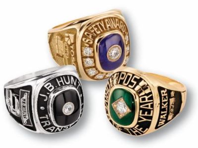Custom rings are a favorite among professional drivers.