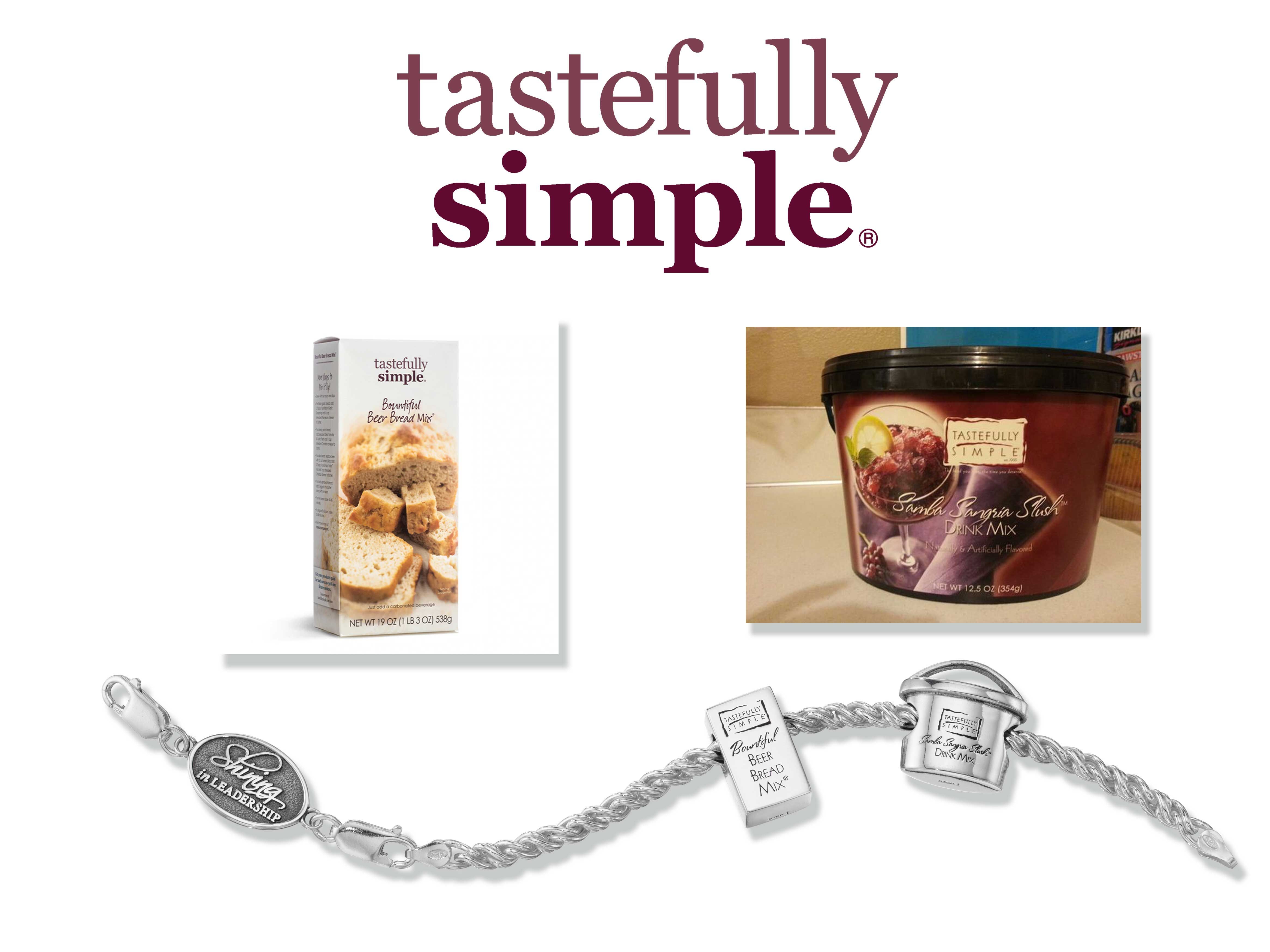 Tastefully Simple Custom Charm Bracelet